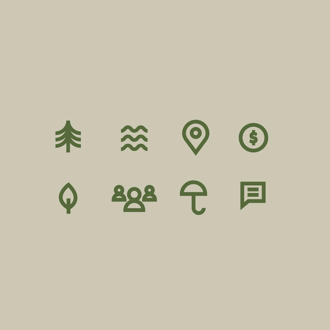 Central Conservation — Icon set