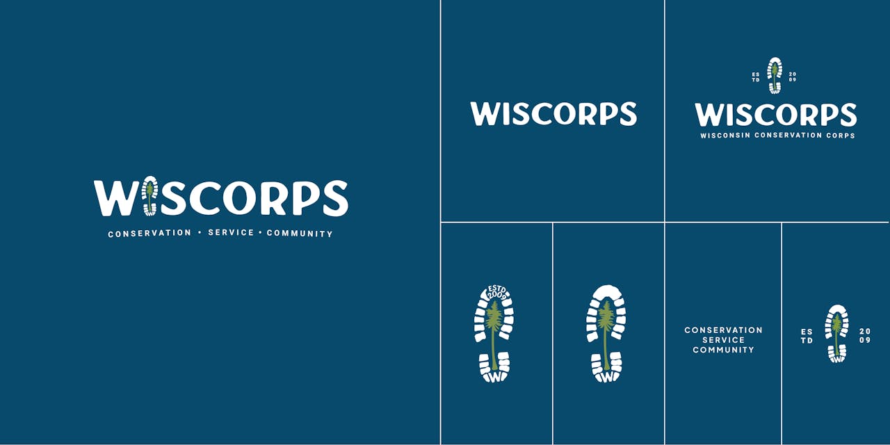 WisCorps — Logo system