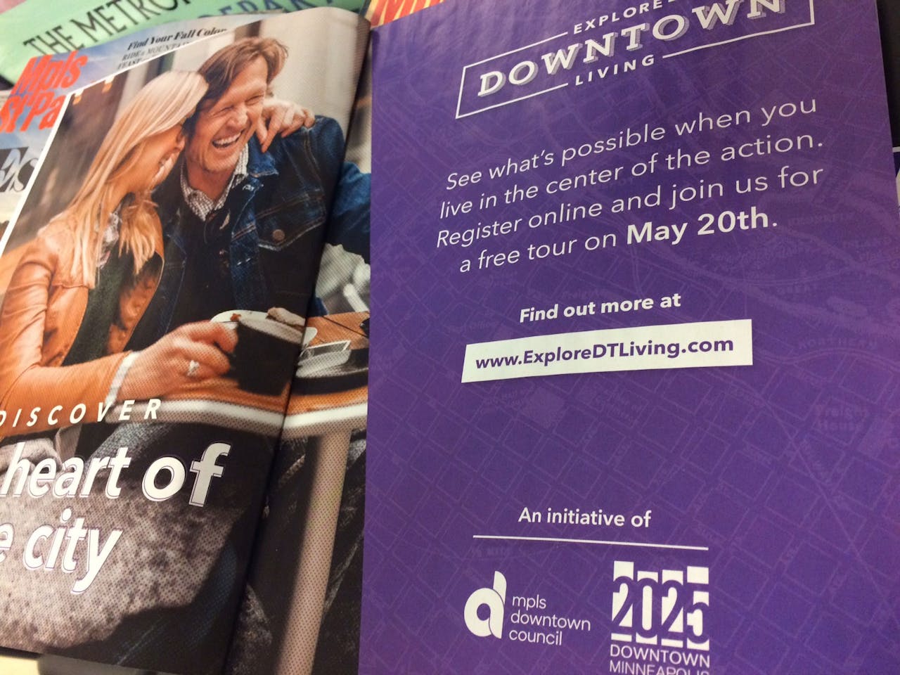 Explore Downtown Living — Print placement