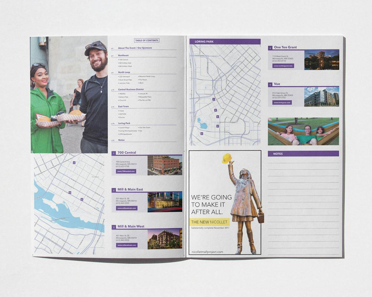 Explore Downtown Living — Print placement